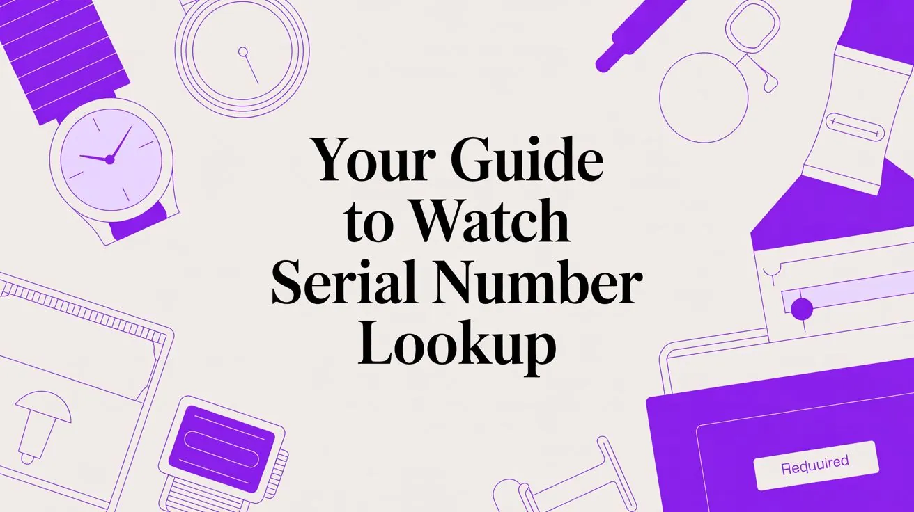 Watch Serial Number Lookup Results: What a Match or No Record Means